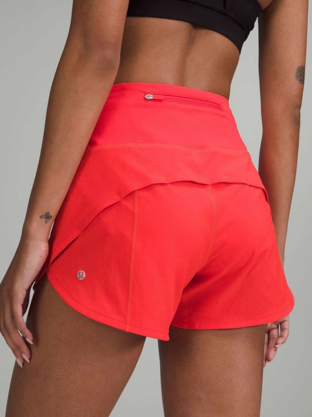 lululemon speed up high rise lined short 4” long carnation red 6 W7BJ8T
